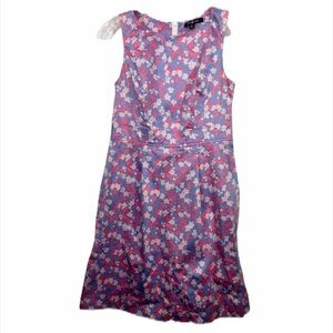 Brooks Brothers Sleeveless‎ Blue Pink Flora…